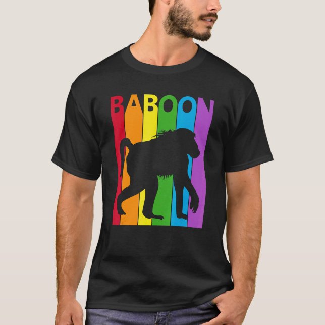 Cute Baboon Costume Baboon Animal T Shirt (Framsida)