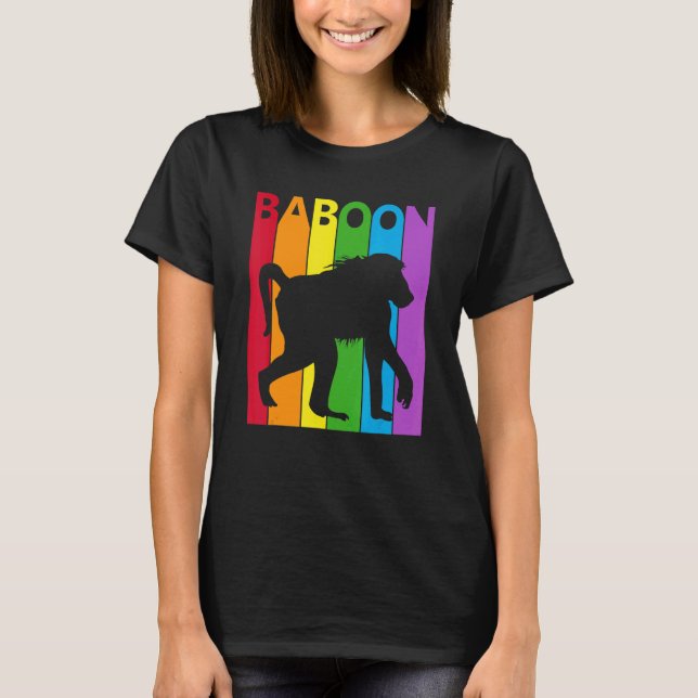 Cute Baboon Costume Baboon Animal T Shirt (Framsida)