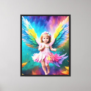 Cute Baby Angel Vingar Art-38424 Canvastryck