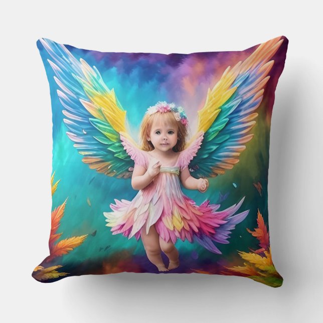 Cute Baby Angel Vingar Art-38424 Kudde (Framsida)