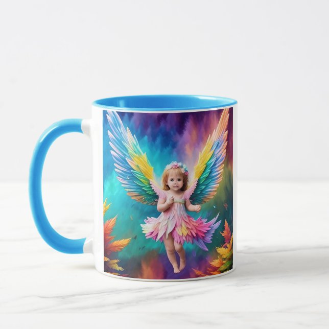 Cute Baby Angel Vingar Art-38424 Mugg (Vänster)