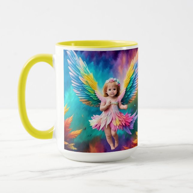 Cute Baby Angel Vingar Art-38424 Mugg (Vänster)
