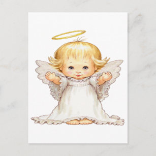 Cute Baby Angel Vykort