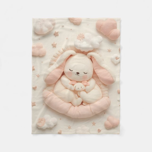 Cute Baby Animals Blanket Fleecefilt (Framsidan)