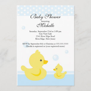 Cute Baby Anka Baby Shower-inbjudan Inbjudningar