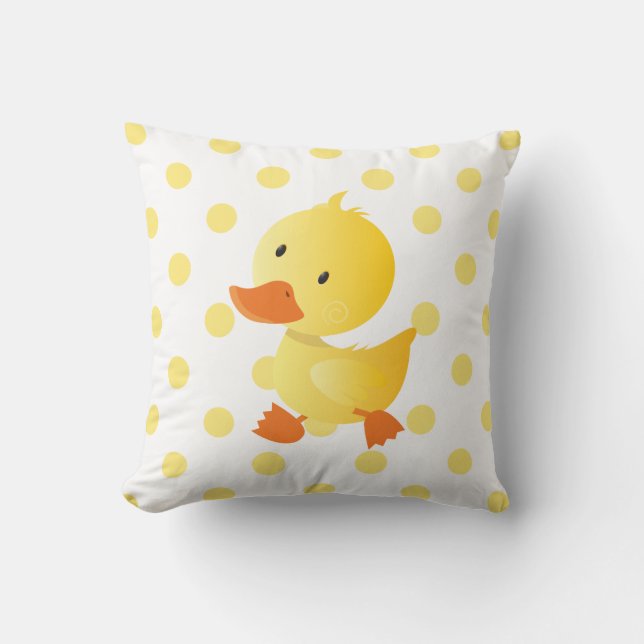 Cute Baby Anka Polka dots Kudde (Framsida)