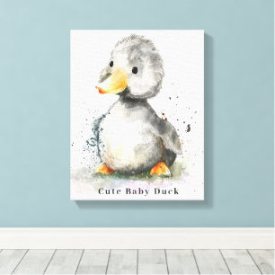 Cute Baby Anka Watercolor Canvastryck