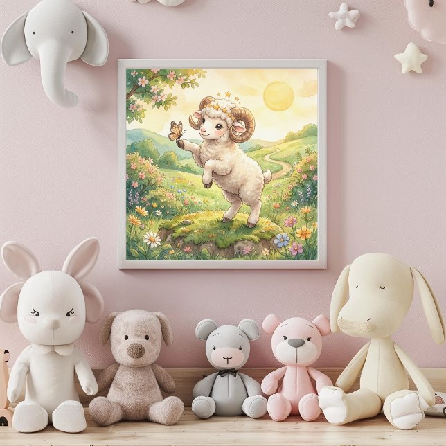 Cute Baby Aries Zodiac Wall Art Poster (Skapare uppladdad)