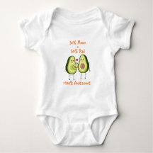 Cute Baby Avocado-familjen Välkommen Fantastisk