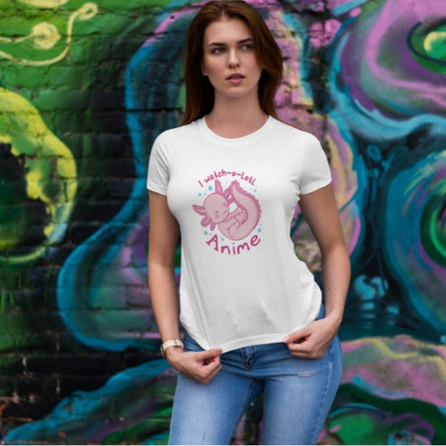 Cute Baby Axolotl Anime 	 T Shirt (Skapare uppladdad)