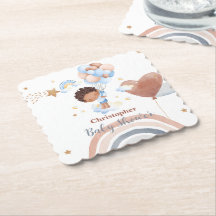 Cute baby Balloon African american Baby dusch
