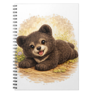 Cute Baby Bear Spiral Notebook Kawaii Anteckningsbok