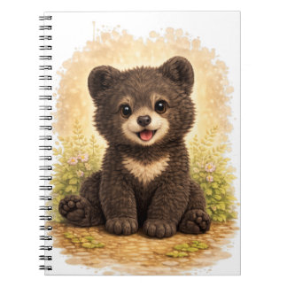 Cute Baby Bear Spiral Notebook Kawaii Anteckningsbok
