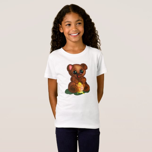 Cute Baby Bear T-Shirt (Hel framsida)