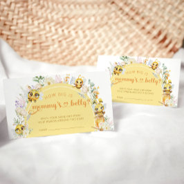 Cute Baby Bee & Blommigt Hur stor är Mamma? Tilläggskort