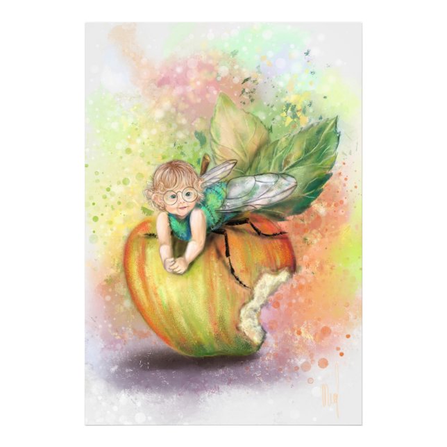 Cute Baby Bee Funny Poster Art (Framsidan)