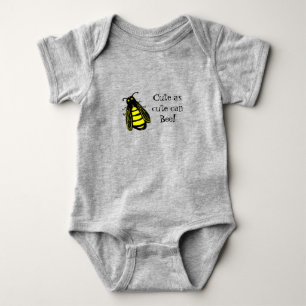 Cute Baby Bee Honeybee med Roligt Text T Shirt