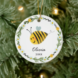 Cute Baby Bee Ornament | Barnstödsgåva