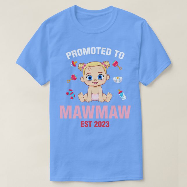 Cute Baby befordrades till Mawmaw föst 2023 T Shirt (Design framsida)