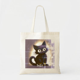Cute Baby Black Cat Halloween Tygkasse
