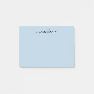 Cute Baby blue eget namn Post-it Block