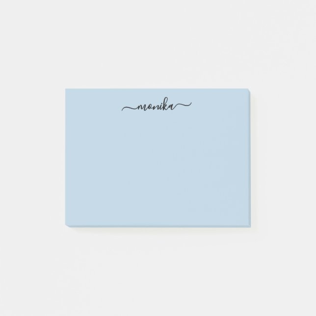 Cute Baby blue eget namn Post-it Block (Framsida)