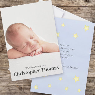 Cute Baby blue, enkelt foto-nursery Rhyme Adsible Meddelande