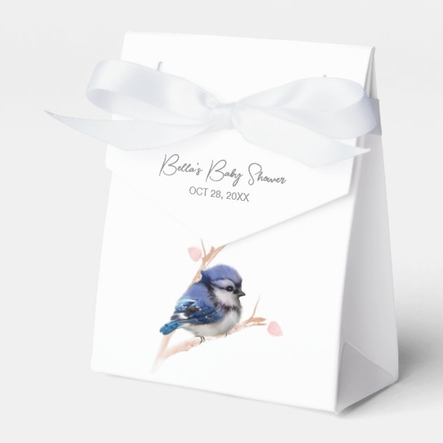 Cute Baby blue Jay Shower Presentaskar (Framsidan Sidan)