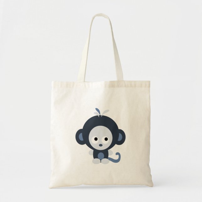 Cute Baby blue Monkey Tygkasse (Framsidan)