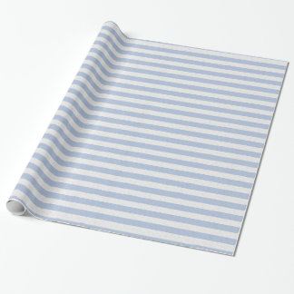 Cute Baby blue och White Rand Presentpapper