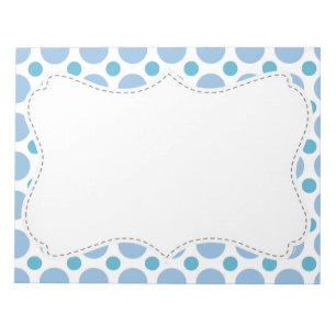 Cute Baby blue Polka dots Anteckningsblock