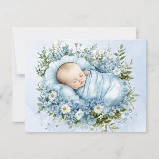 Cute Baby blue vykort