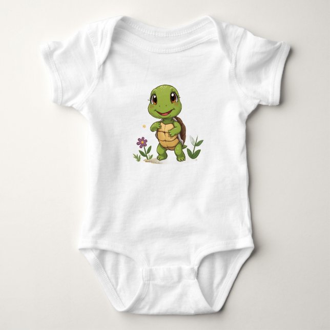Cute Baby Bodykostym - nyfödd gåva T Shirt (Framsida)