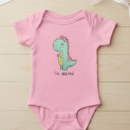 Cute baby bodysuit dinosaurs baby girl 6 months t shirt