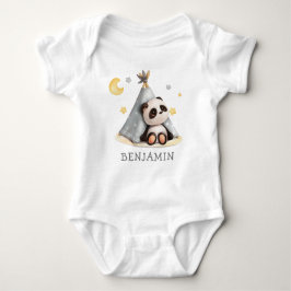 Cute Baby Boho Panda Birthday T Shirt