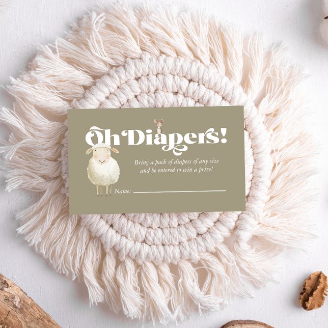 Cute Baby Boskap, bländande Raffle-hölje Visitkort (Skapare uppladdad)