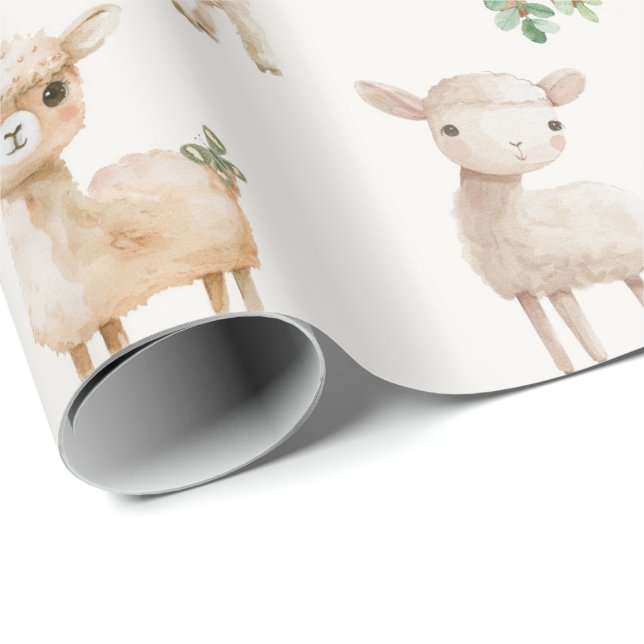 Cute baby boskap presentpapper (Rullad Hörn)