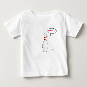 Cute Baby Bowlareare Spare Me Bowling Team Mascot Tee