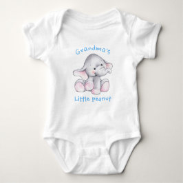Cute Baby Boy Elephant Little Peanut Baby Bodysuit T Shirt