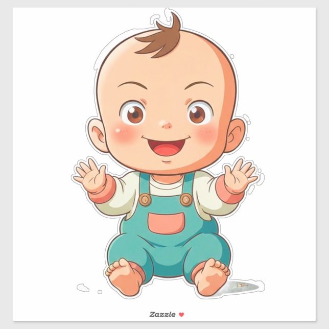 Cute Baby Boy Klistermärken (Ark)