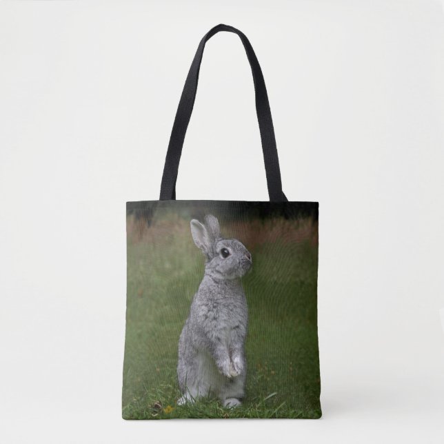 Cute Baby Bunny Bag Tygkasse (Framsida)