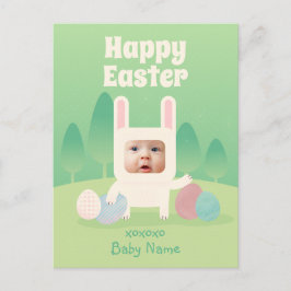 Cute Baby Bunny First Påsk Helg Vykort
