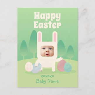 Cute Baby Bunny First Påsk Helg Vykort