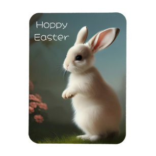 Cute Baby Bunny Porträtt Magnet