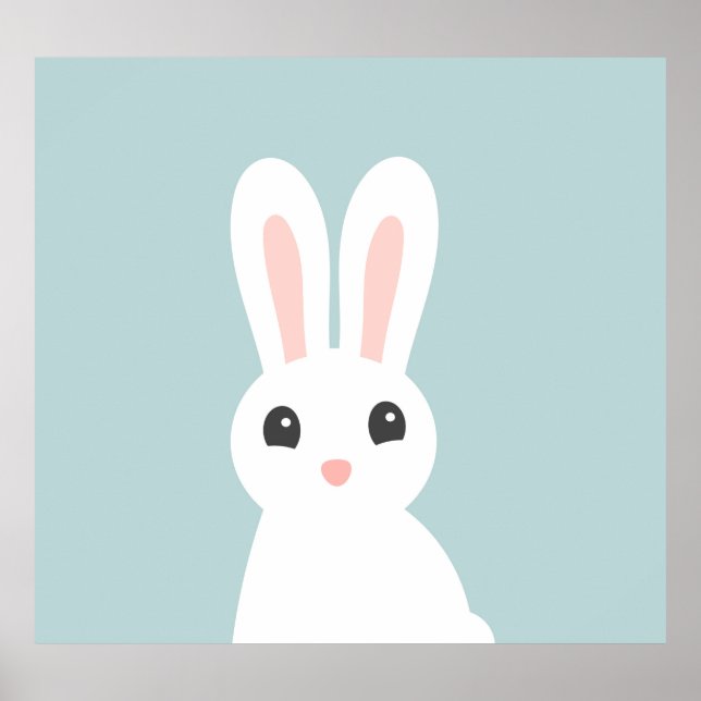 Cute baby bunny Poster (Framsidan)