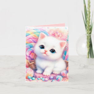 Cute baby candy-katt lägga till meddelanden för al