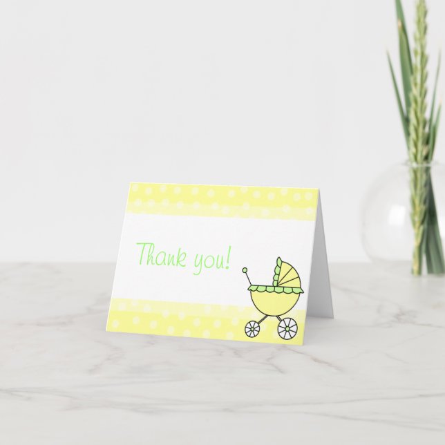 Cute Baby Carriage Design Tack Cards (Framsida)