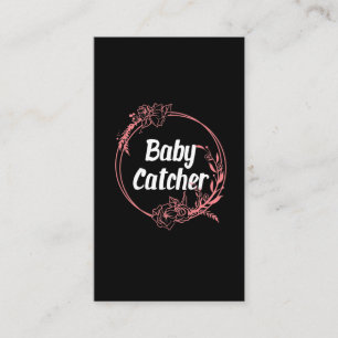 Cute Baby Catcher Doula Midfru Birdblomma Visitkort