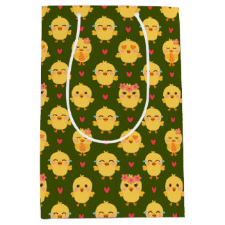Cute Baby Chick Love with Hearts