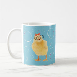Cute Baby Chick med glas Kaffemugg